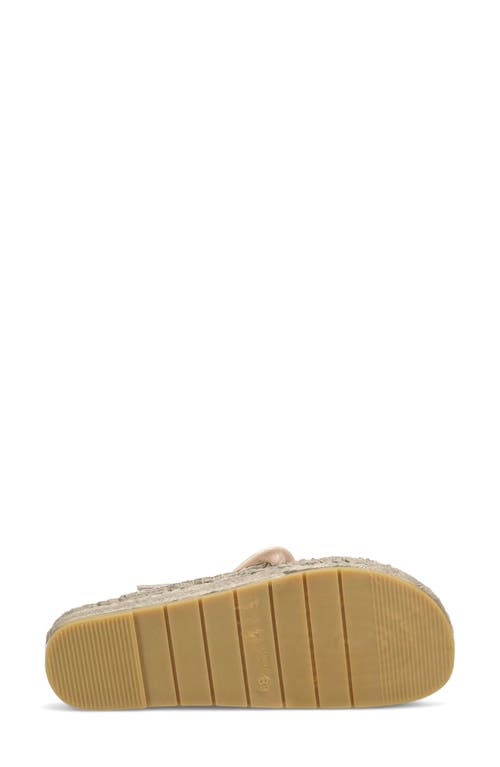 Ron White Erin Espadrille Platform Wedge Slide Sandal In Oyster