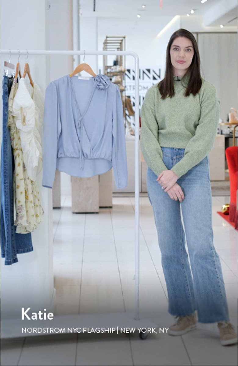 Lovisa Long Sleeve Faux Wrap Top, sales video thumbnail