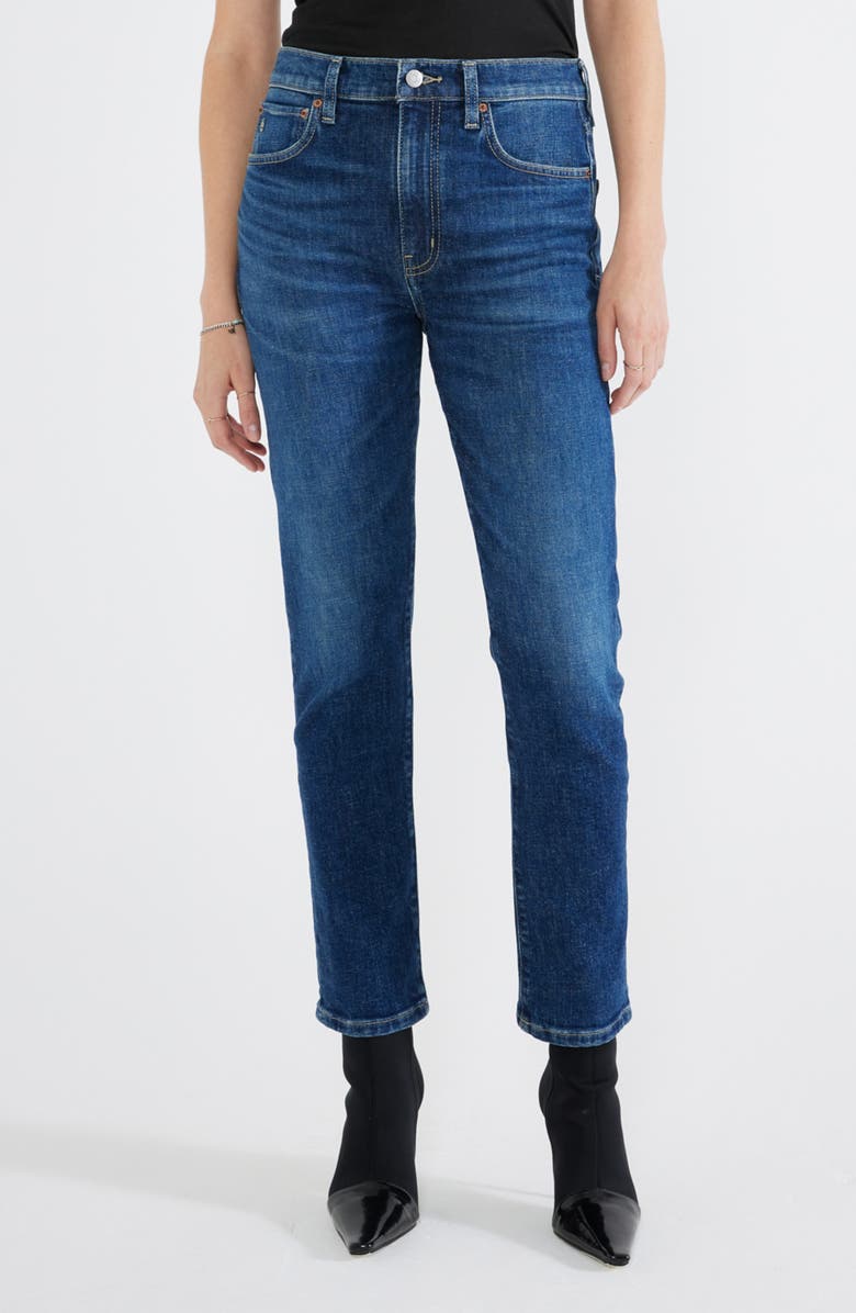 ÉTICA Scarlet Raw Hem Slim Fit Jeans, Alternate, color,