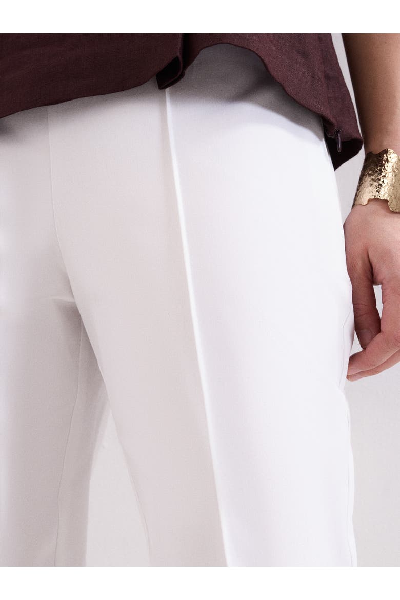 Miah Cropped Tailored Trousers, Alternate, color, White