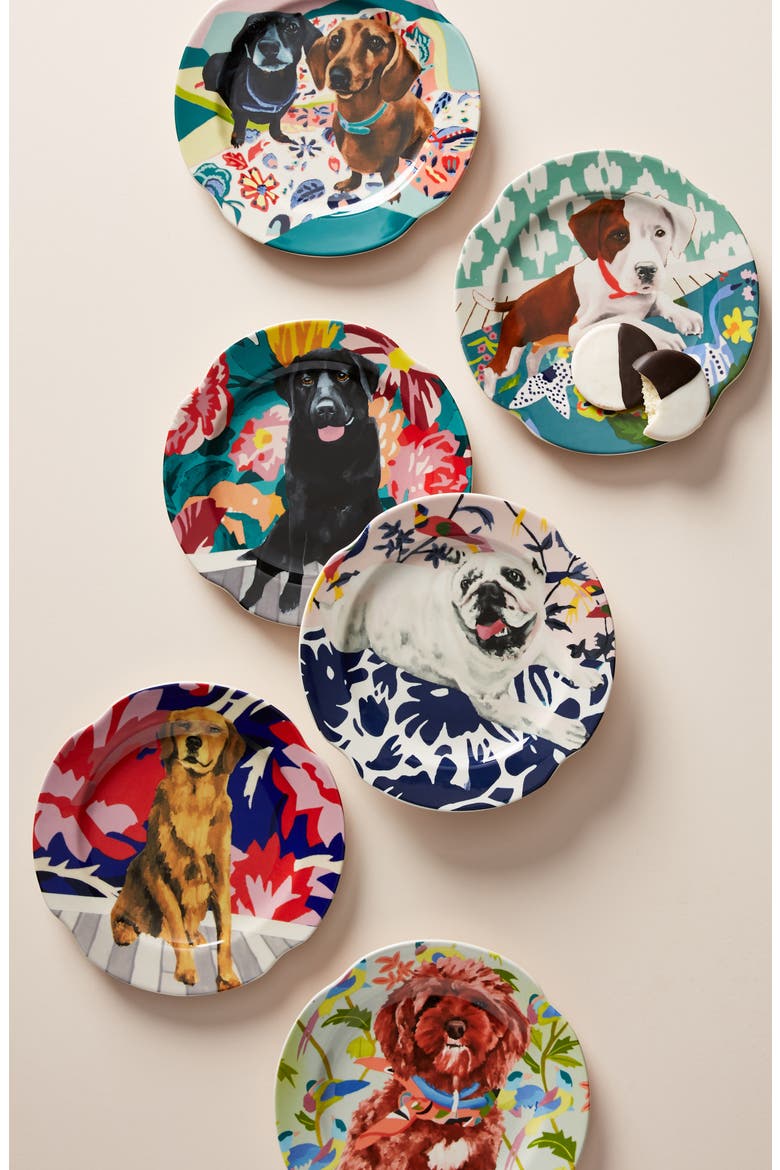 Anthropologie Jay McClellan Side Plate, Main, color, ROYAL BLUE