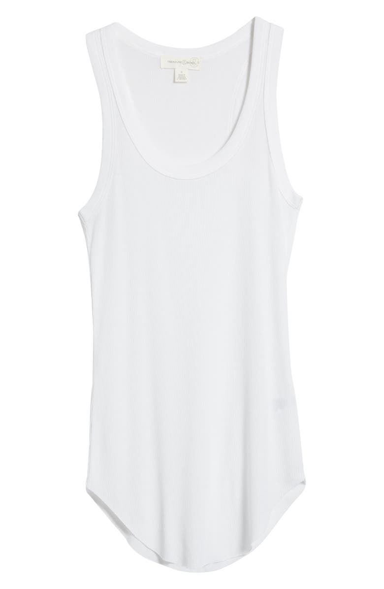 Treasure & Bond Ribbed Racerback Tank, Alternate, color, 