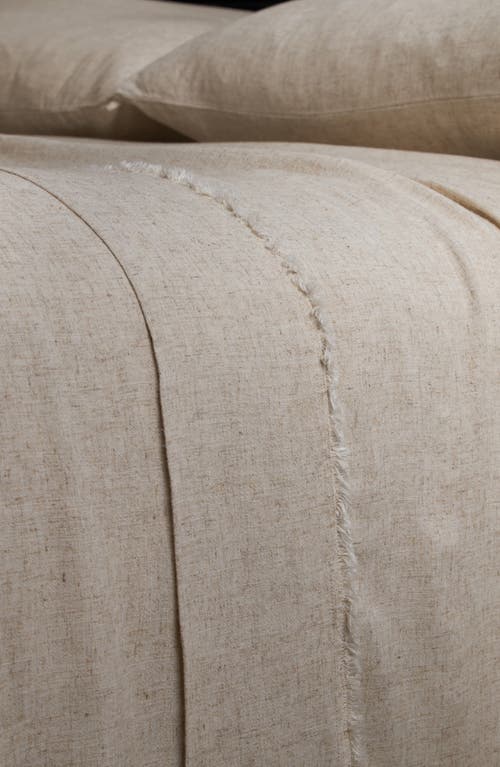 Pom Pom At Home Frayed Edge Sheet Set In Brown