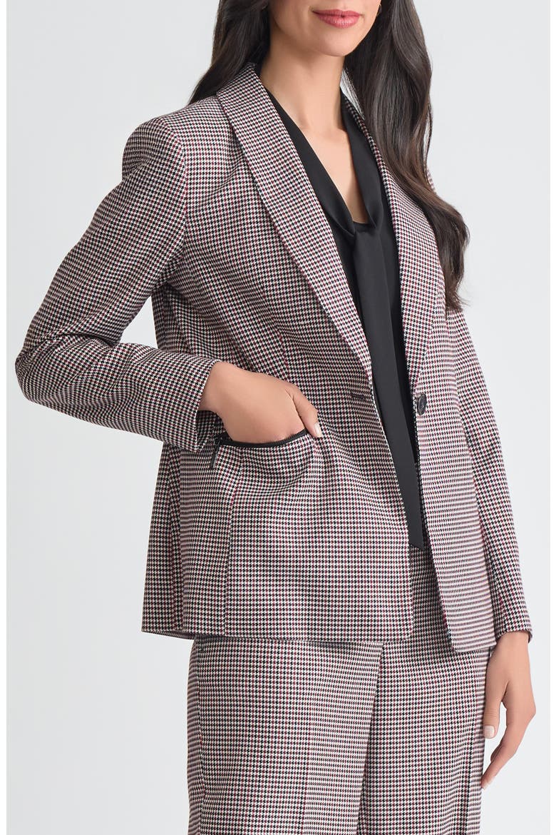 Plaid Zip Pocket Jacket, Alternate, color, BLACK/ FIRE RED MLT