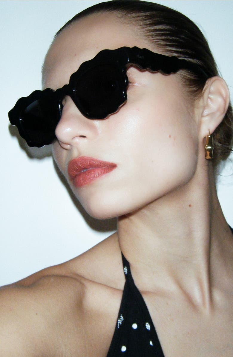 Reality Eyewear Seychelles Sunglasses, Alternate, color, Jett Black