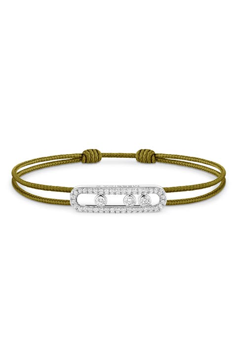 Care Pavé Diamond Cord Bracelet