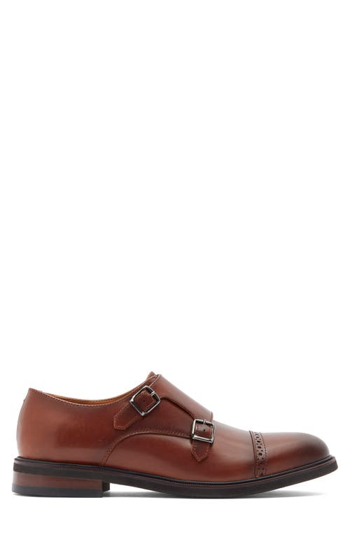 Nordstrom Rack Ruben Cap Toe Double Monk Strap Shoe In Brown