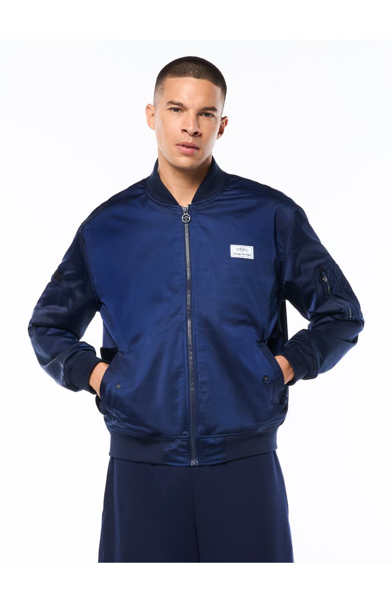 Sergio Tacchini Piano Bomber Jacket, Main, color, Maritime Blue