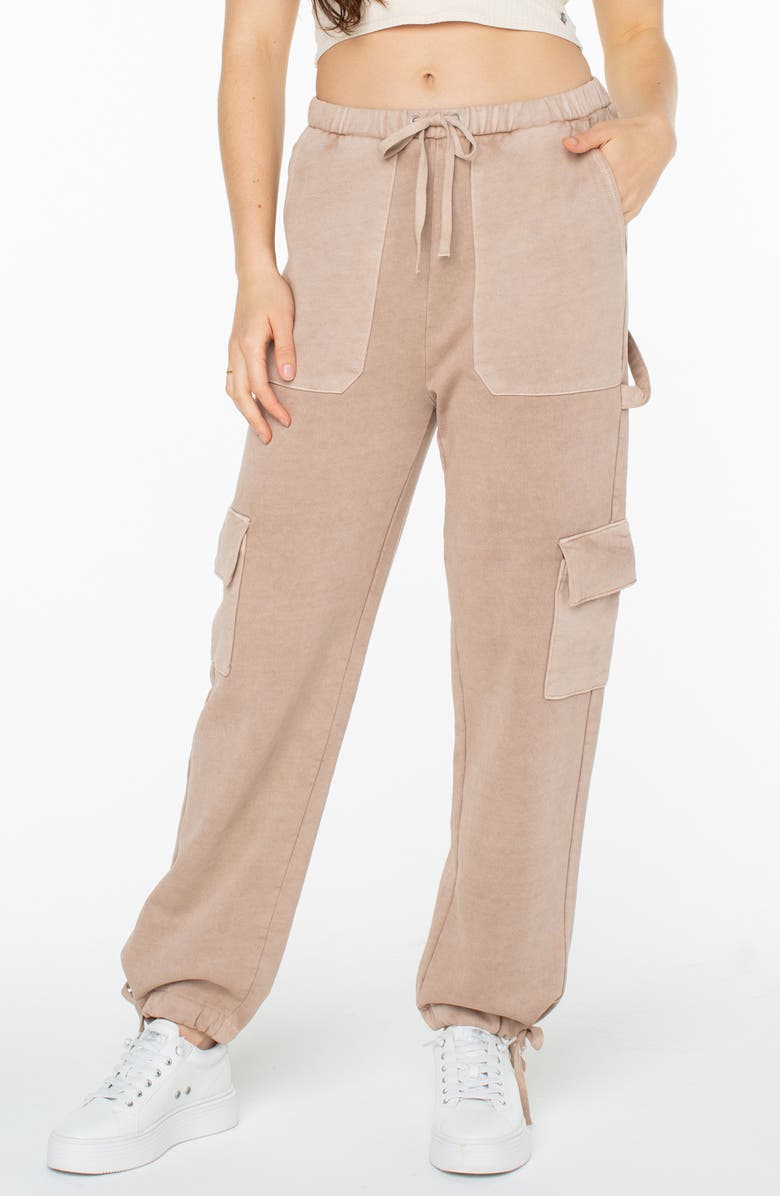 Roxy Double Up Cargo Joggers, Main, color, Warm Taupe