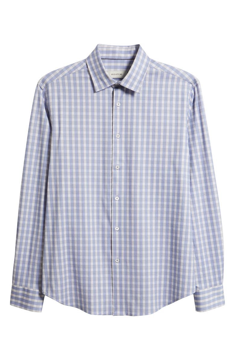 Bugatchi James OoohCotton<sup>®</sup> Plaid Button-Up Shirt, Main, color, Orchid