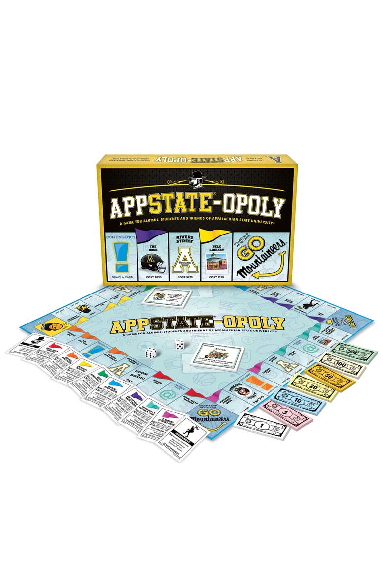 Late for the Sky Appalachian State Univ App Stateopoly Monopoly Board Game, Alternate, color,