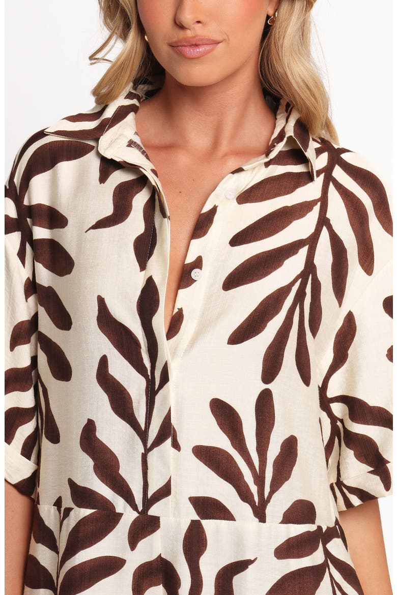 Kiya Romper, Alternate, color, BROWN PALM