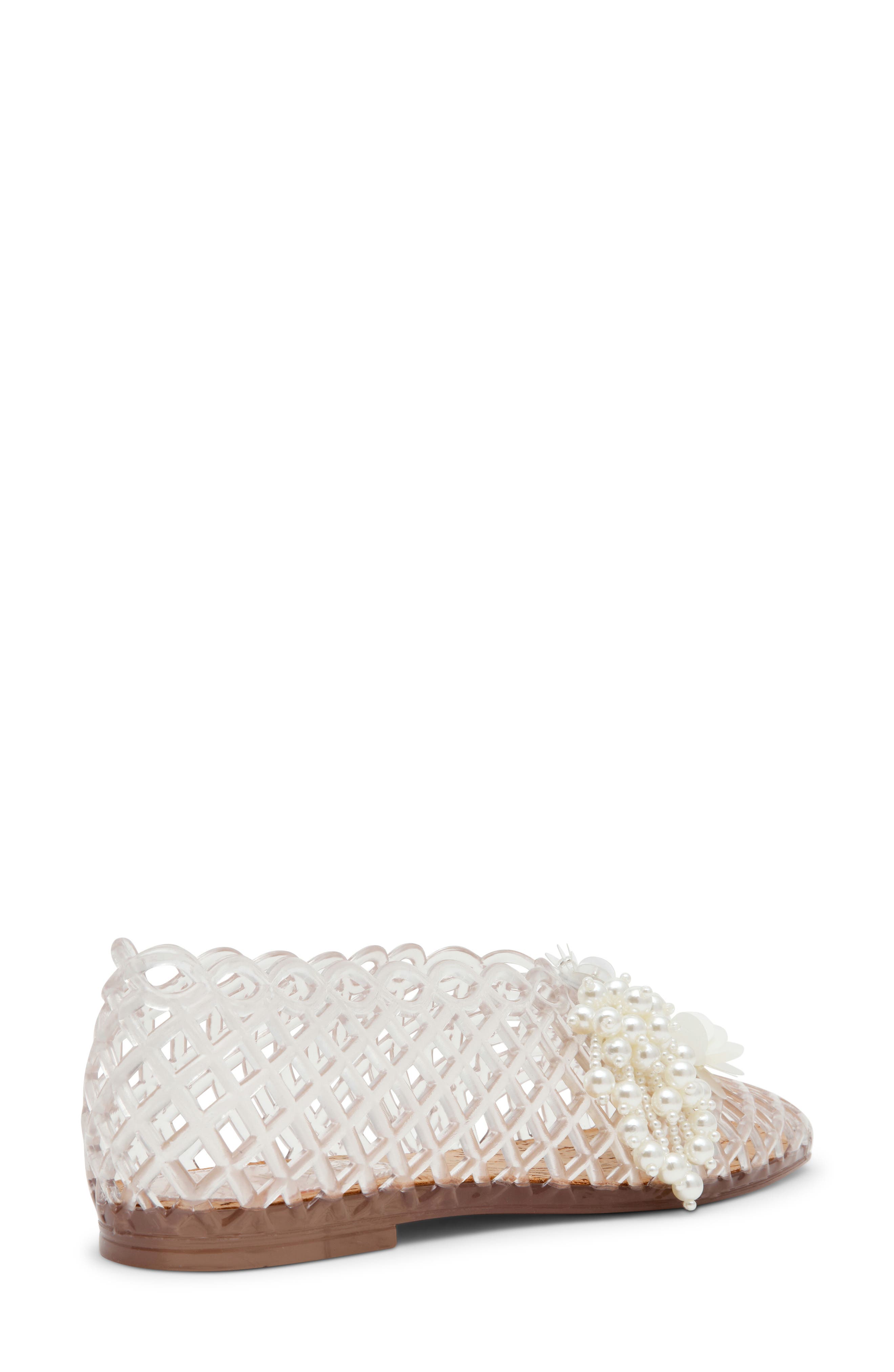 Steve Madden Grove Charm Jelly Flats, Alternate, color, Clear