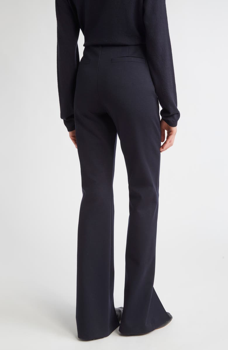 Max Mara Nebbia Stretch Virgin Wool & Cotton Jersey Pants, Alternate, color, Ultramarine