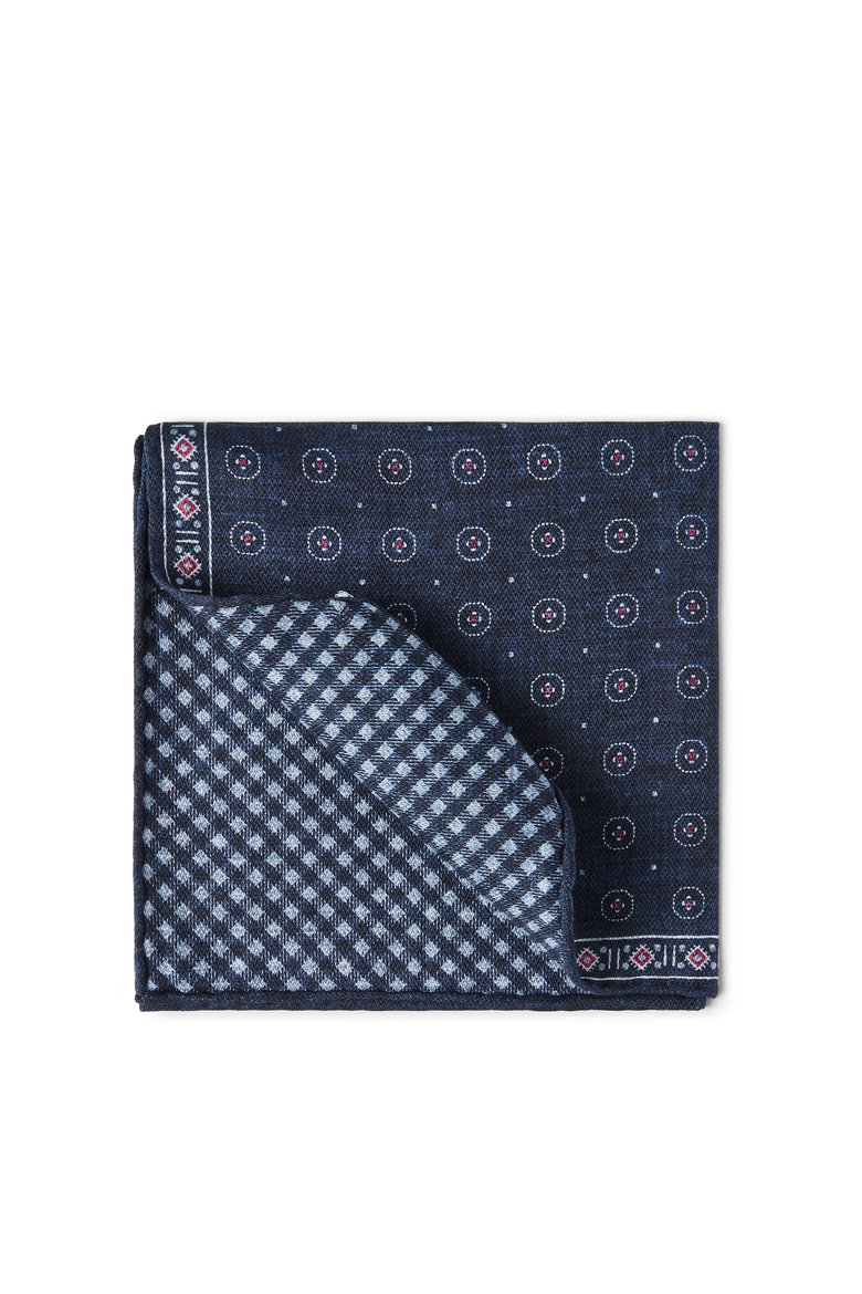 Silk pocket square, Main, color, Navy Blue