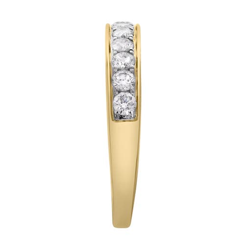 Luvmyjewelry Apex 14k Gold Round Diamond Studded Band Ring In Gold