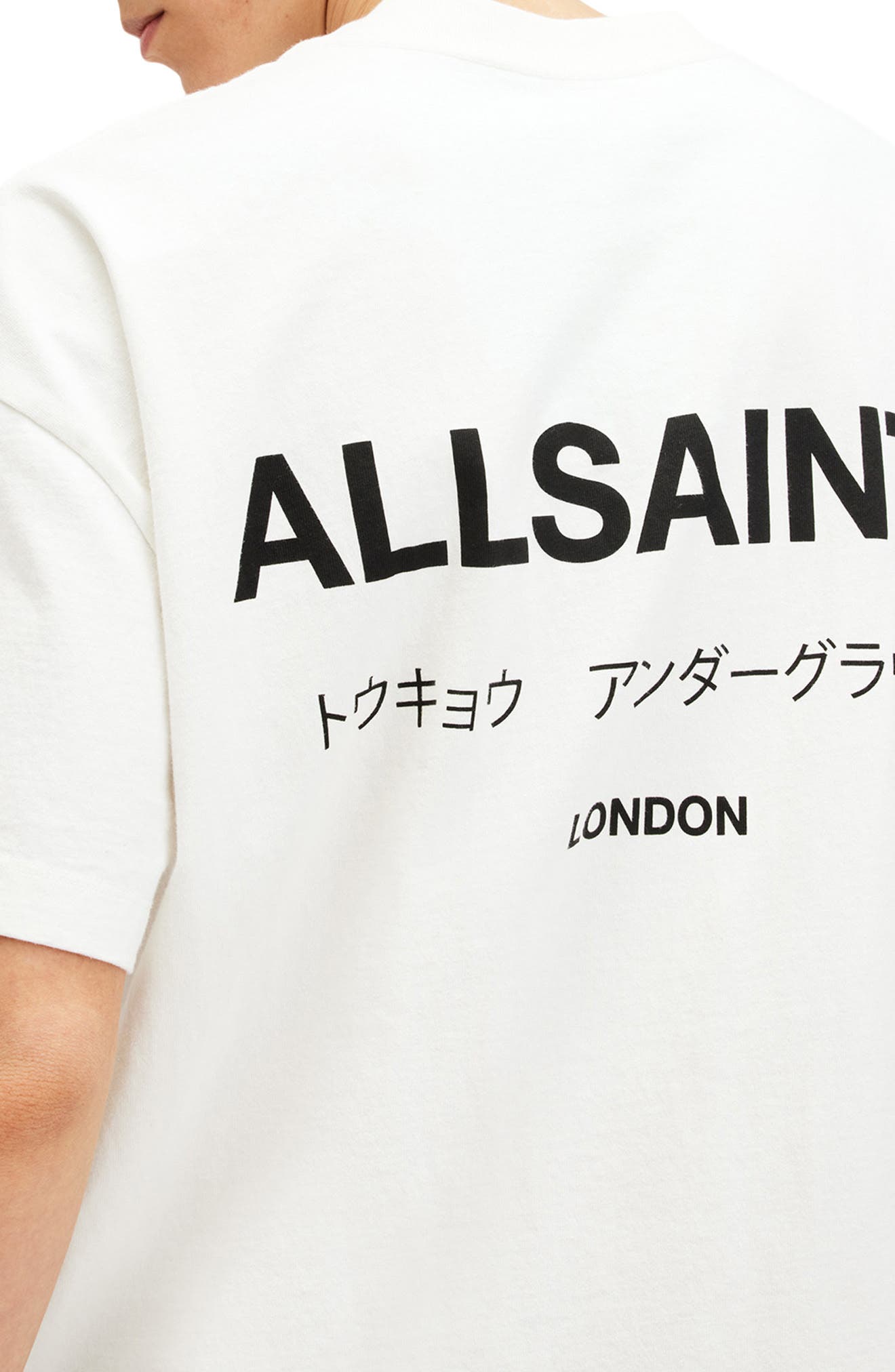 Мужские футболки AllSaints Underground Oversize Graphic T-Shirt — фото 4
