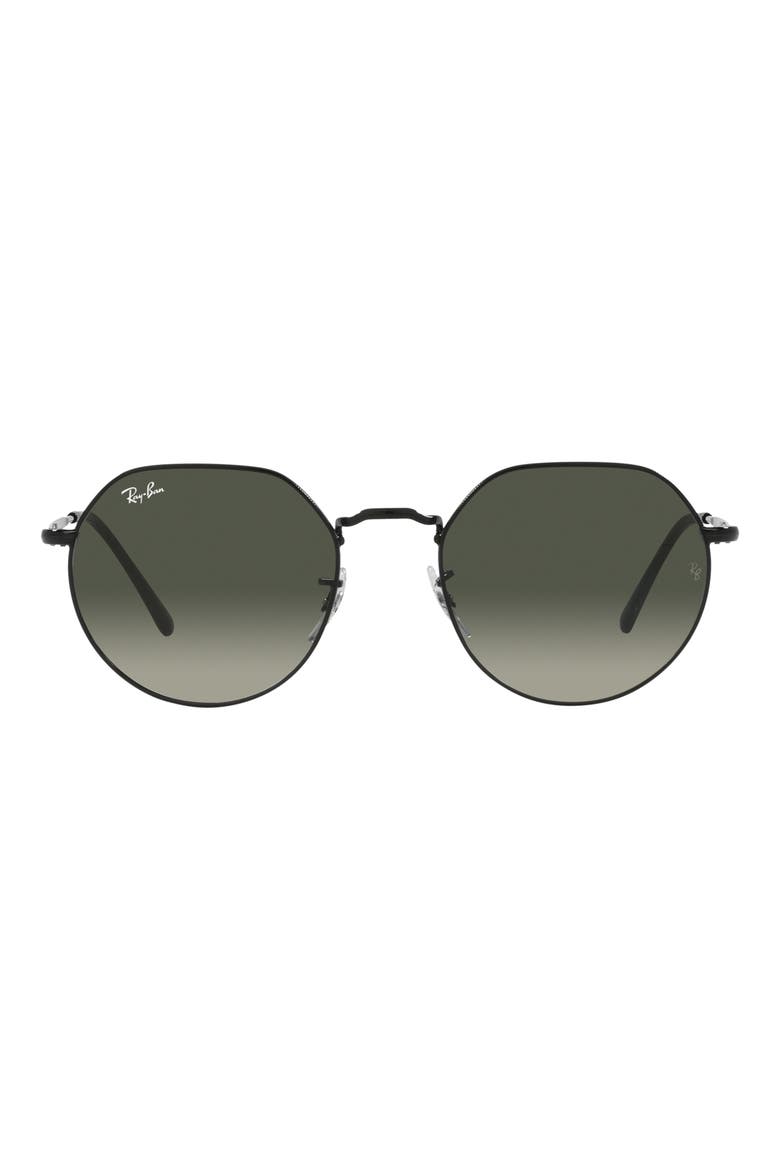 Jack 53mm Round Sunglasses, Main, color, GREY FLASH