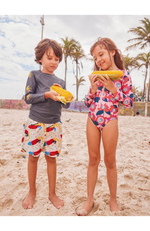 Tea Collection Mid-length Swim Trunks 2.0 In Iguana A Go-go