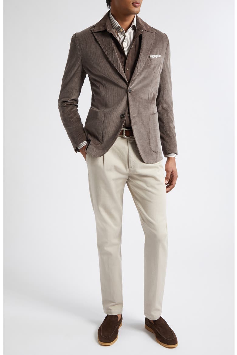 Cotton Stretch Twill Tapered Pants, Alternate, color, 02N SAND