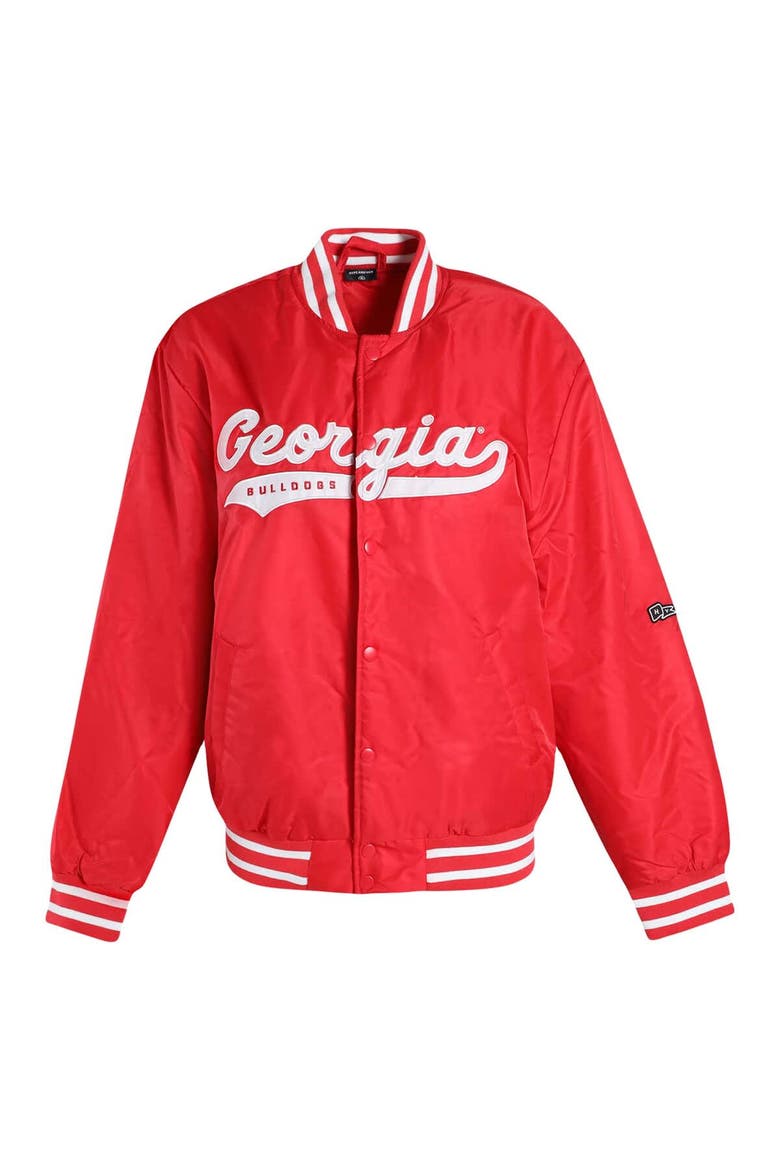 Women's Hype and Vice Red Georgia Bulldogs A-Game Varsity Full-Snap Jacket, Alternate, color, Red