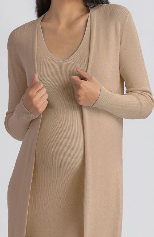 Pietro Brunelli Maternity Longline Side Slit Maternity Cardigan