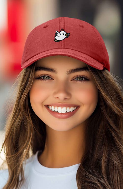 DALIX DALIX CHICKEN EMBROIDERED COTTON CAP 