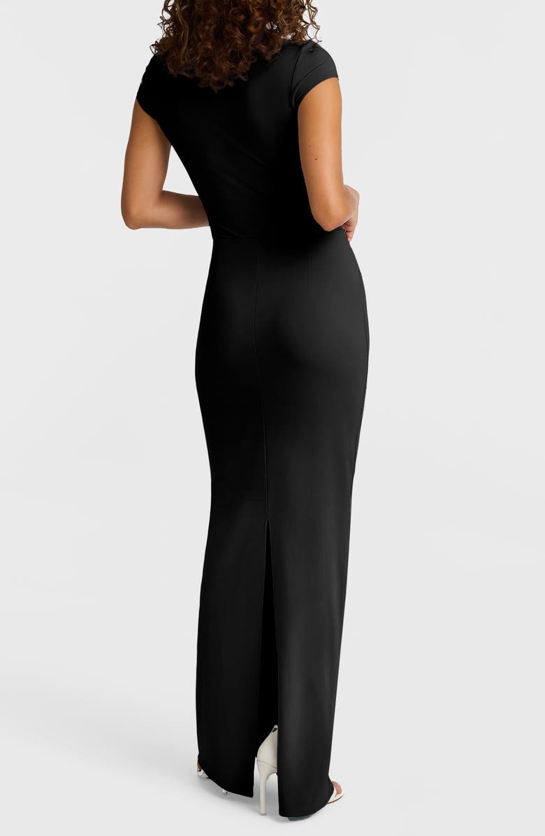 Commando Butter Luxe Column Maxi Skirt, Alternate, color, Black