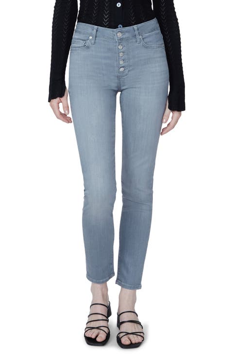 Hoxton Ankle Skinny Jeans (Deep Slate Distressed)