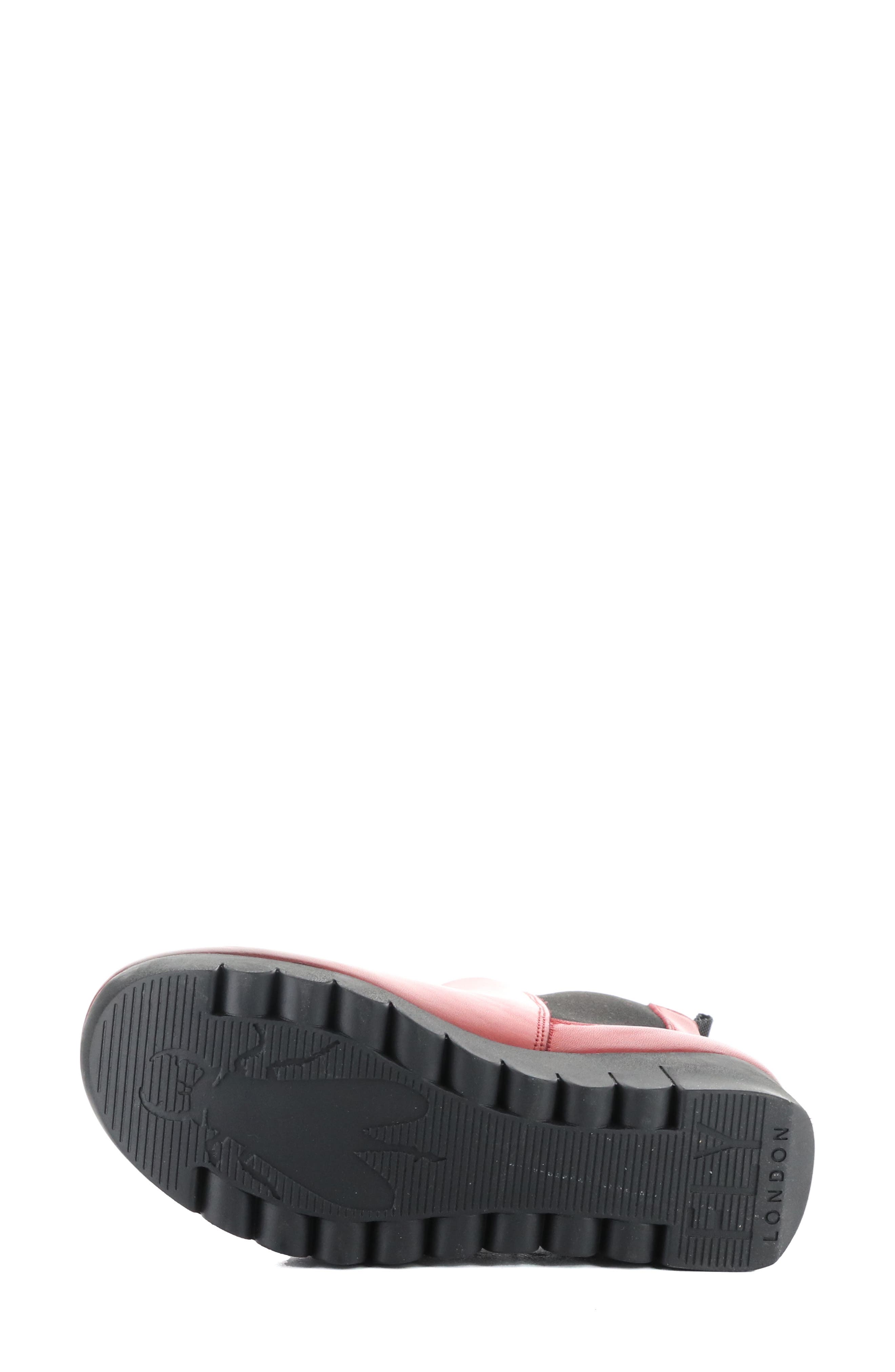 Fly London Vaze Chelsea Boot, Alternate, color, Red Burn