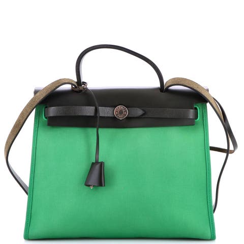 Herbag Zip Leather and Toile 31
