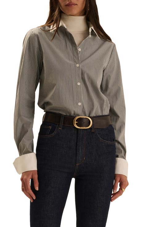 The Cuffed Statement Button-Up Shirt