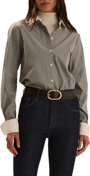 Favorite Daughter The Cuffed Statement Button-Up Shirt