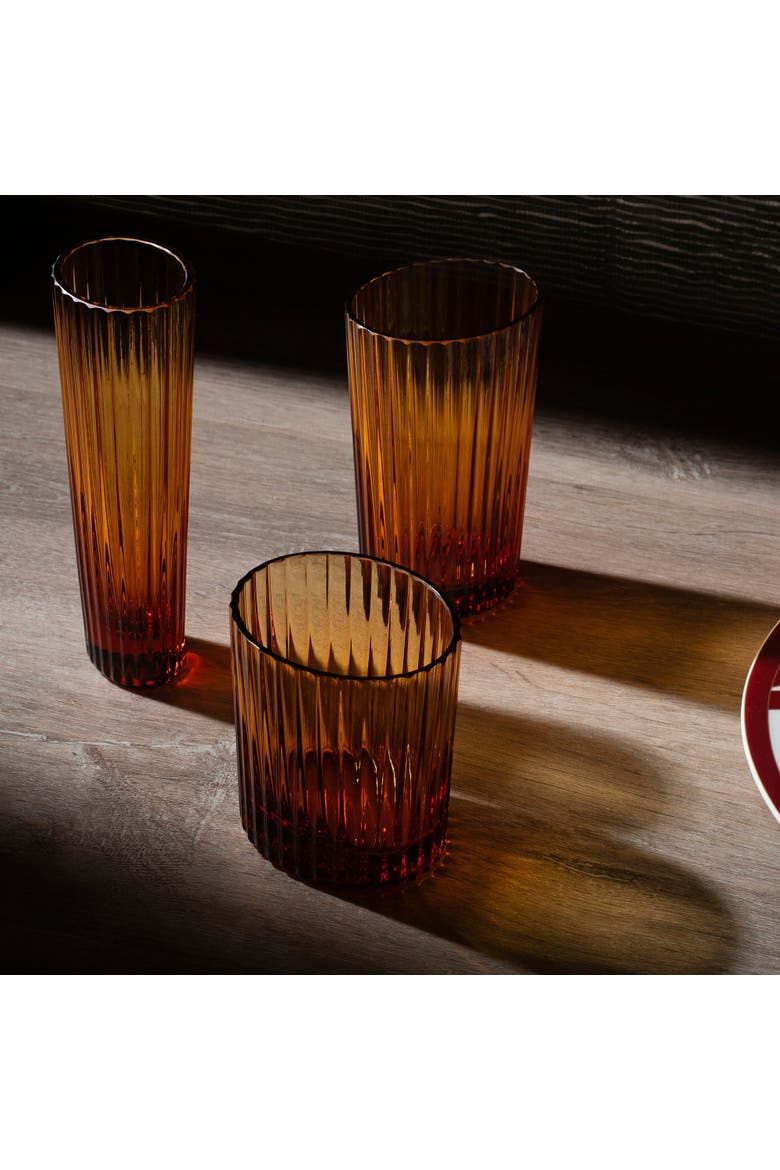 Champagne Glass Nastri Ambra, Alternate, color, Amber