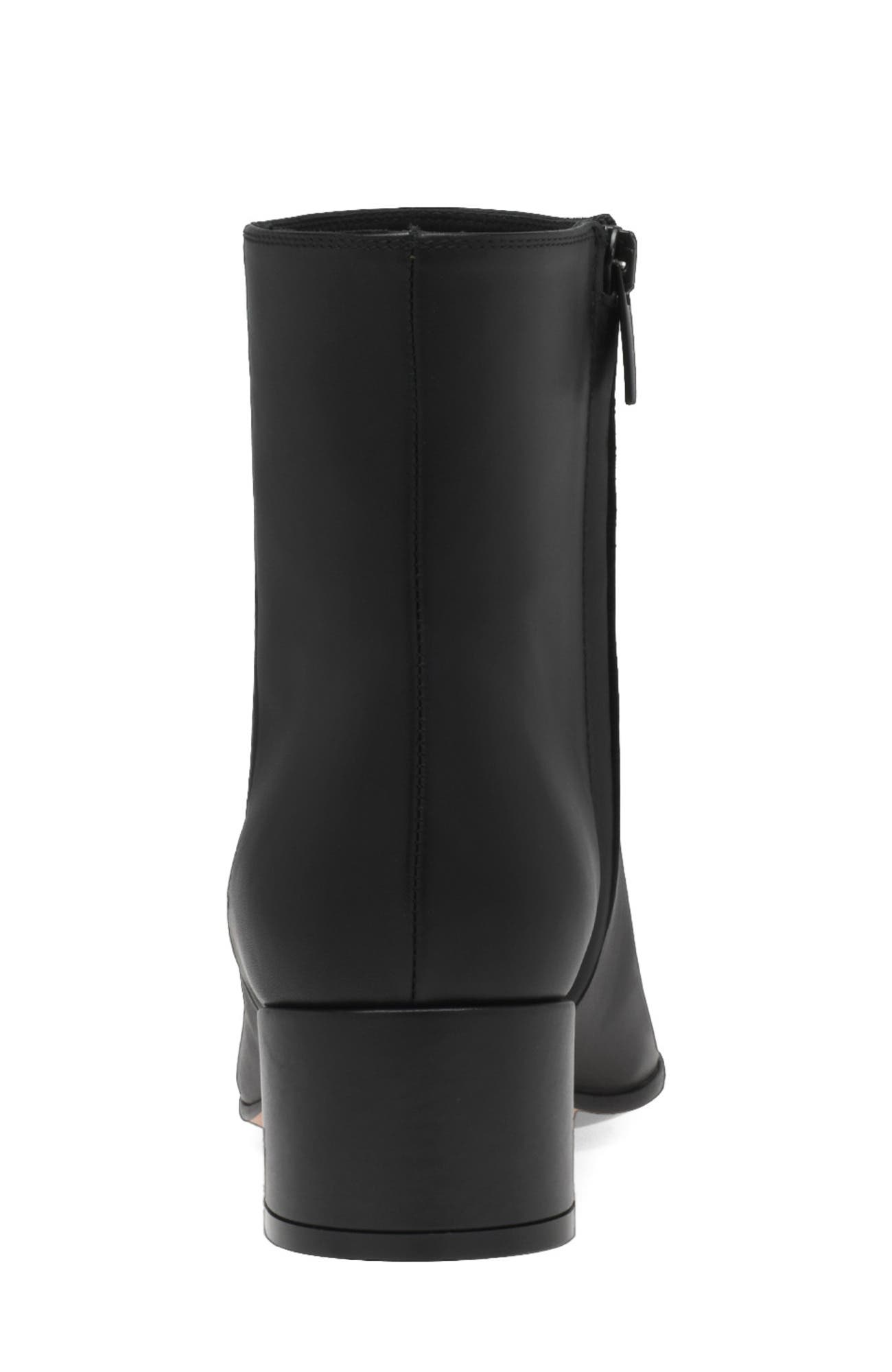 Gianvito Rossi Joelle 45 Booties, Alternate, color, Black Leather
