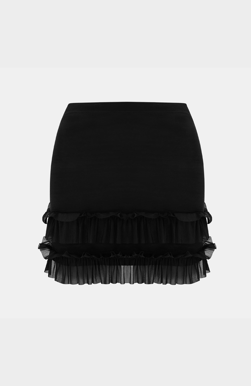 Ow Collection Claire Mini Skirt In Black