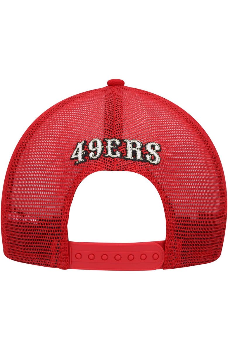 New Era Men's New Era Gold/Scarlet San Francisco 49ers Uniform Stripe 9FIFTY Snapback Hat, Alternate, color, 