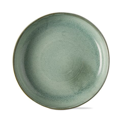 Celadon Reactive Glaze Dinner Plate Dishwasher Safe Set