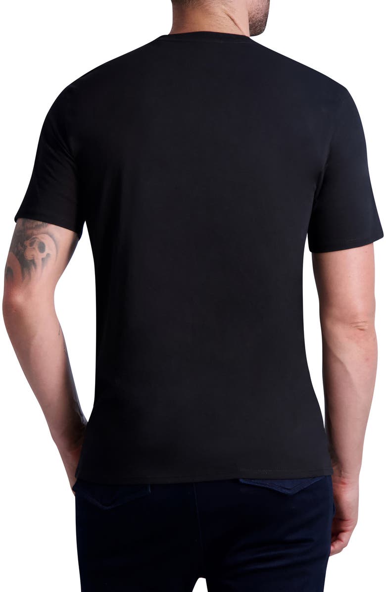 KARL LAGERFELD PARIS Armor Karl Degrade Graphic T-Shirt, Alternate, color,