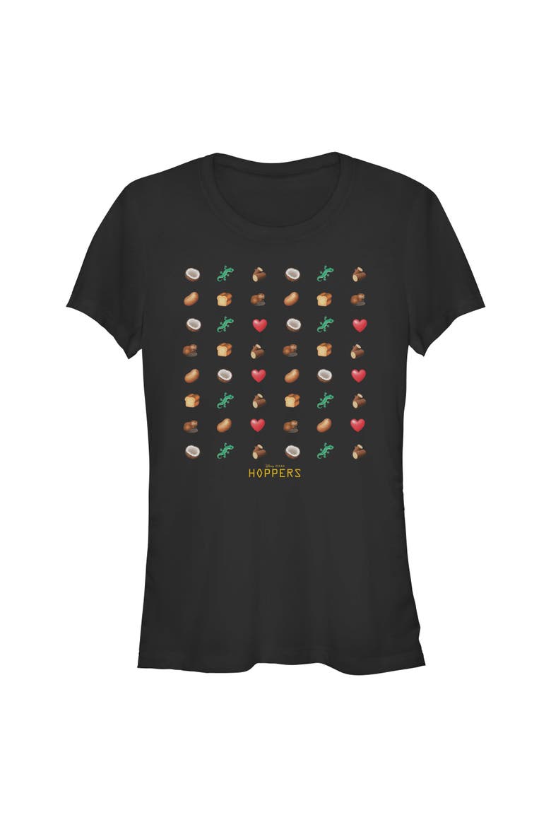 Junior's Hoppers Beaver Mabel and Tom Lizard Classic Icons  Graphic T-Shirt, Main, color, Black