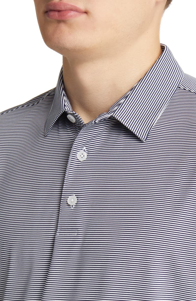 Mizzen+Main Men's Versa Stripe Performance Golf Polo, Alternate, color, Navy Light Blue Stripe