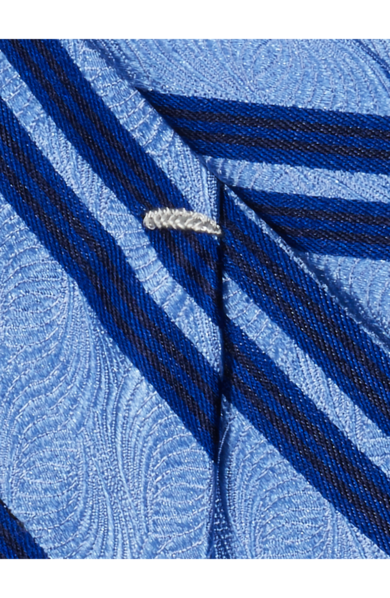 Paul Fredrick Patterned Woven Silk Tie, Alternate, color, Sky Blue/Navy