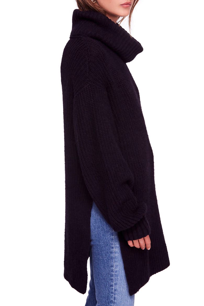 Eleven Turtleneck Sweater, Alternate, color, BLACK
