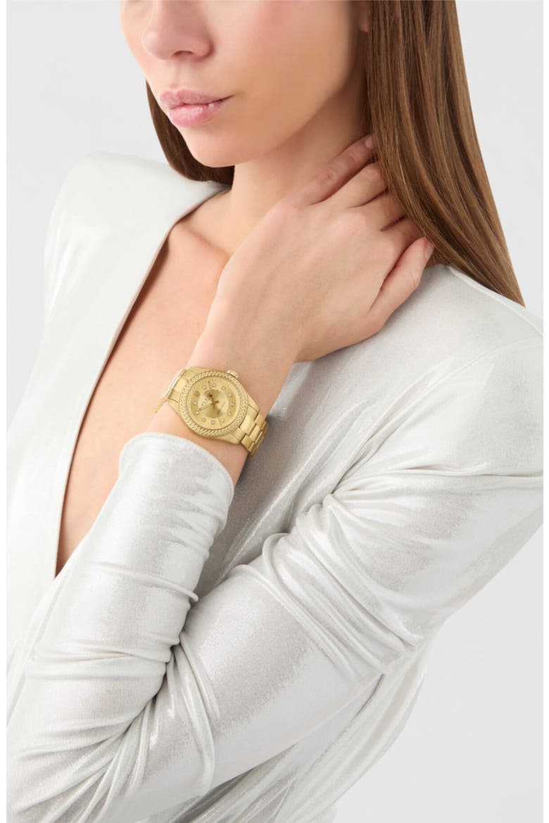Queen Bracelet Watch, 36mm, Alternate, color, GOLD1