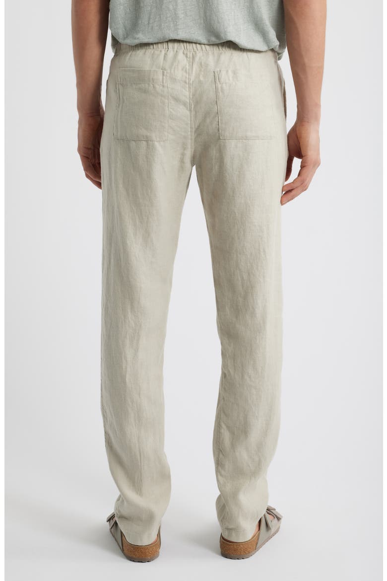 Bo Linen Drawstring Pants, Alternate, color, BONE
