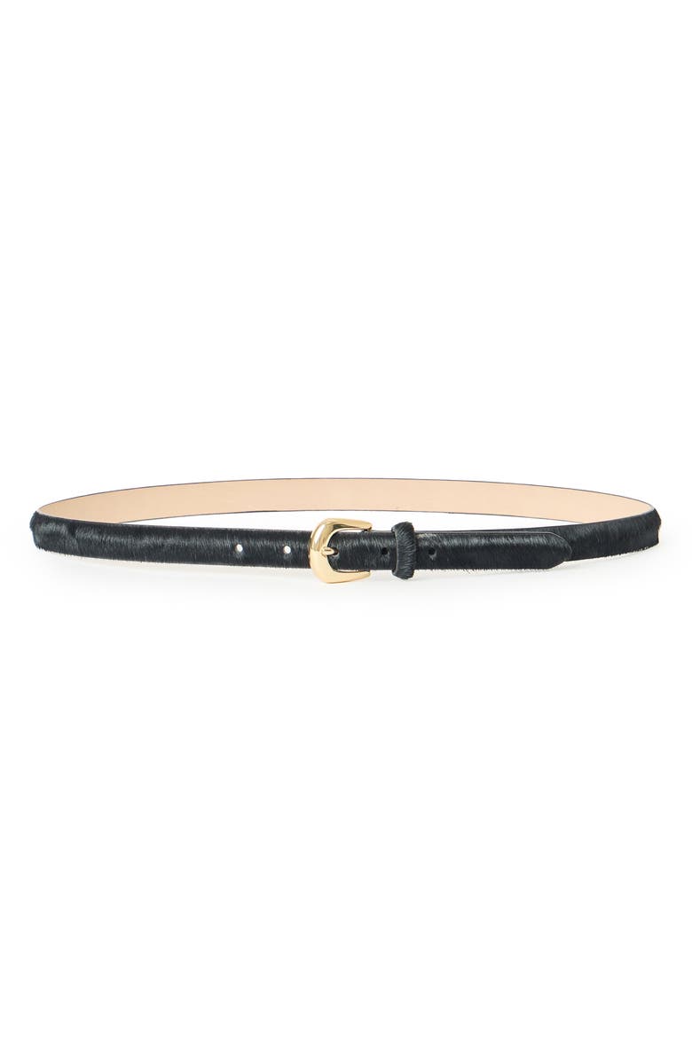 B-Low the Belt Kennedy Mini Genuine Calf Hair Belt, Main, color, Black Gold