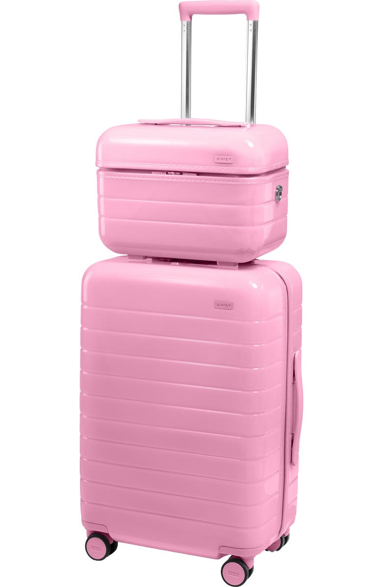 Away The Train Case, Alternate, color, Glazed Mochi Pink