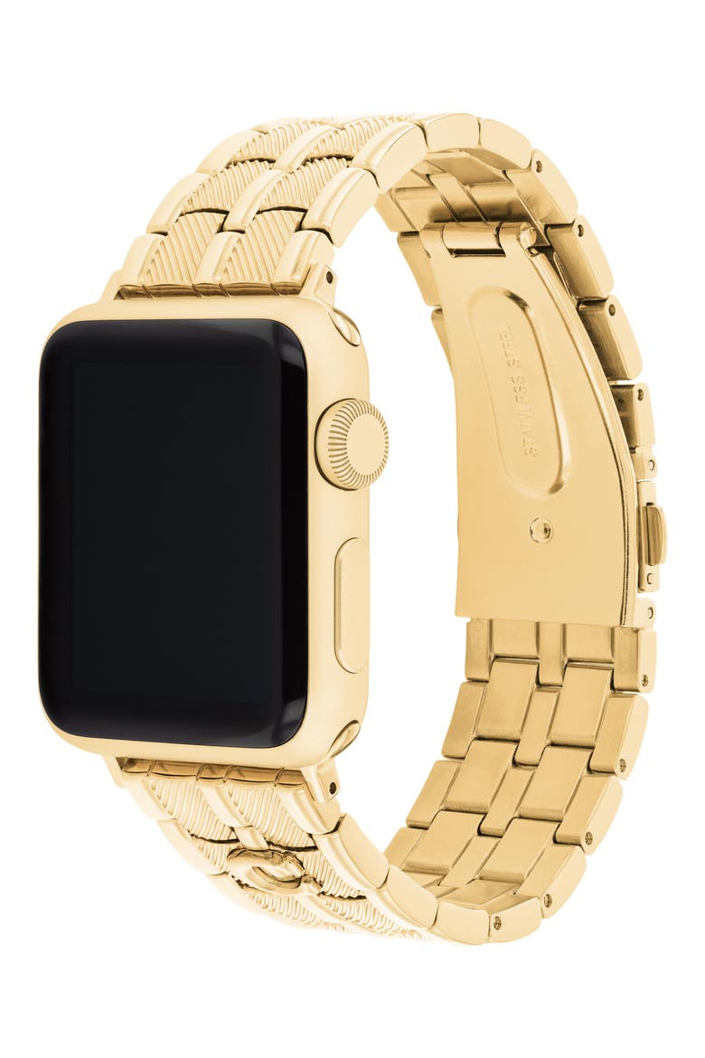 Mesh Apple Watchband, Alternate, color, GOLD