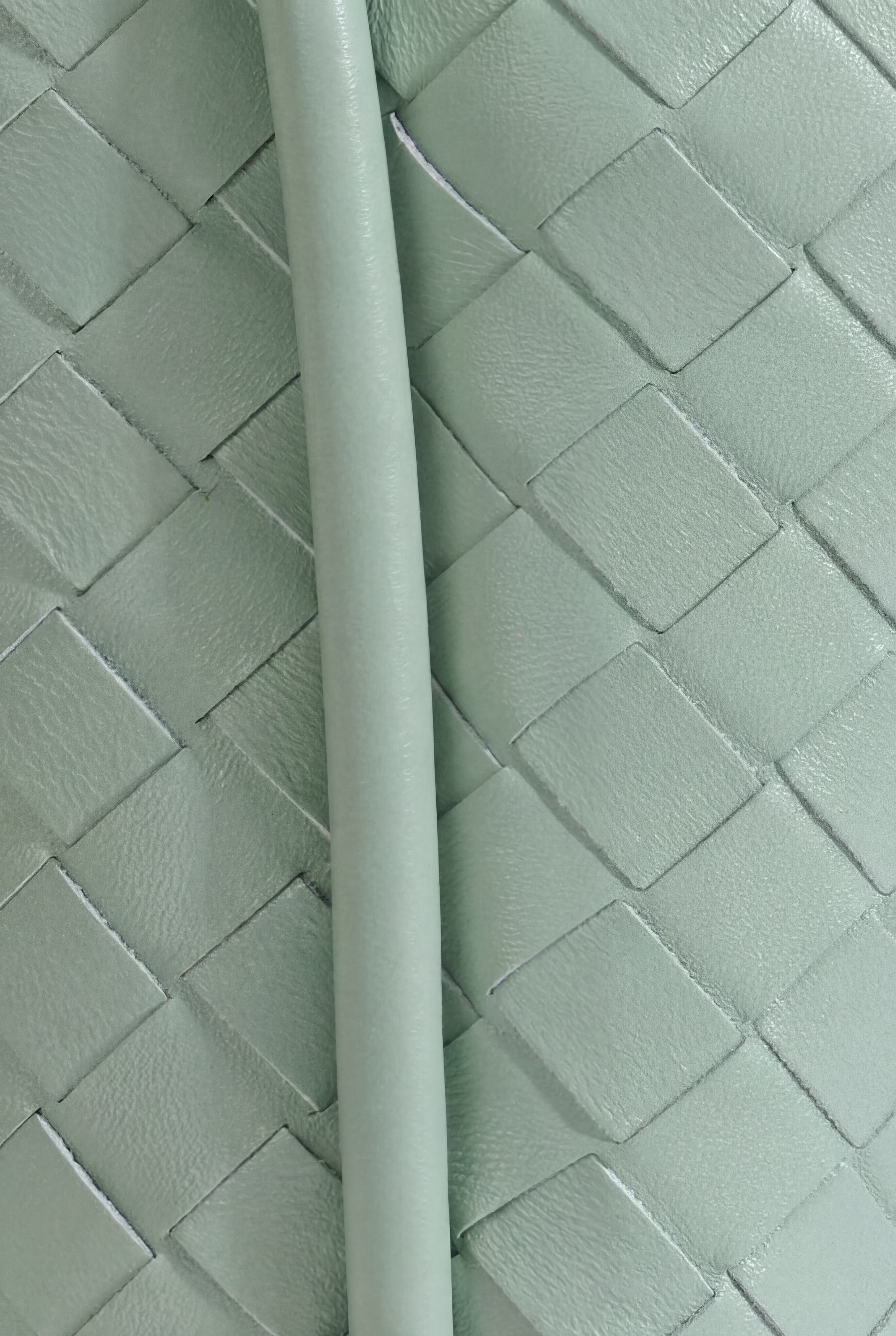 Portland Woven Leather Top Handle Bag, Alternate, color, Light Green
