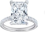 LuvMyJewelry Maia 14K Gold Radiant Cut Lab Grown Diamond Hidden Halo Engagement Ring - 5.4 Ct